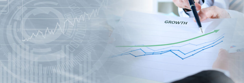 graph showing growth with man pointing with a pen 303 Networks